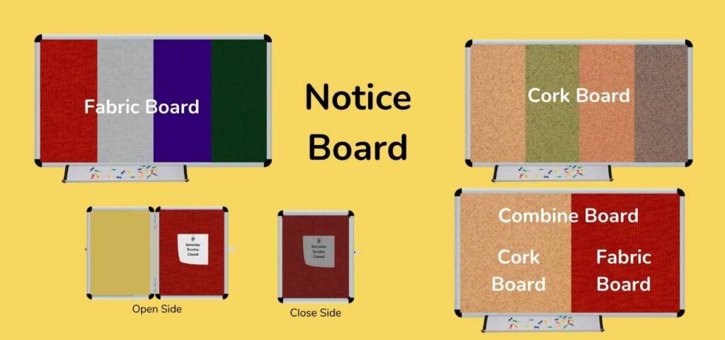 Whitemark display notice board for your schools and collages